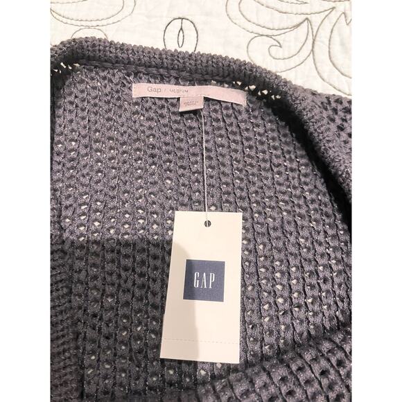 GAP Short Sleeve Sweater Sz Medium M Gray Cropped NWT New $59.99 MSRP Boho - Picture 8 of 10